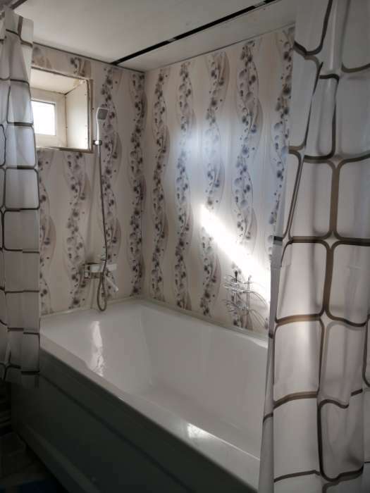 Фотография покупателя товара Штора для ванной комнаты Доляна «Квадраты», 180×180 см, PEVA - Фото 1