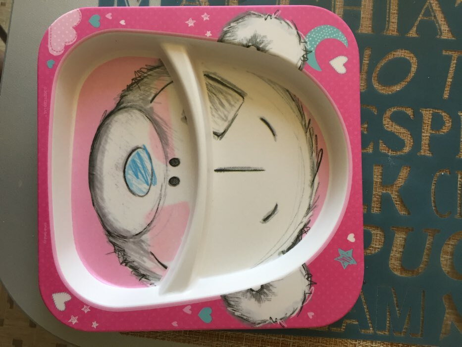 Фотография покупателя товара Тарелка детская, бамбук,розовая, Me To You - Фото 1