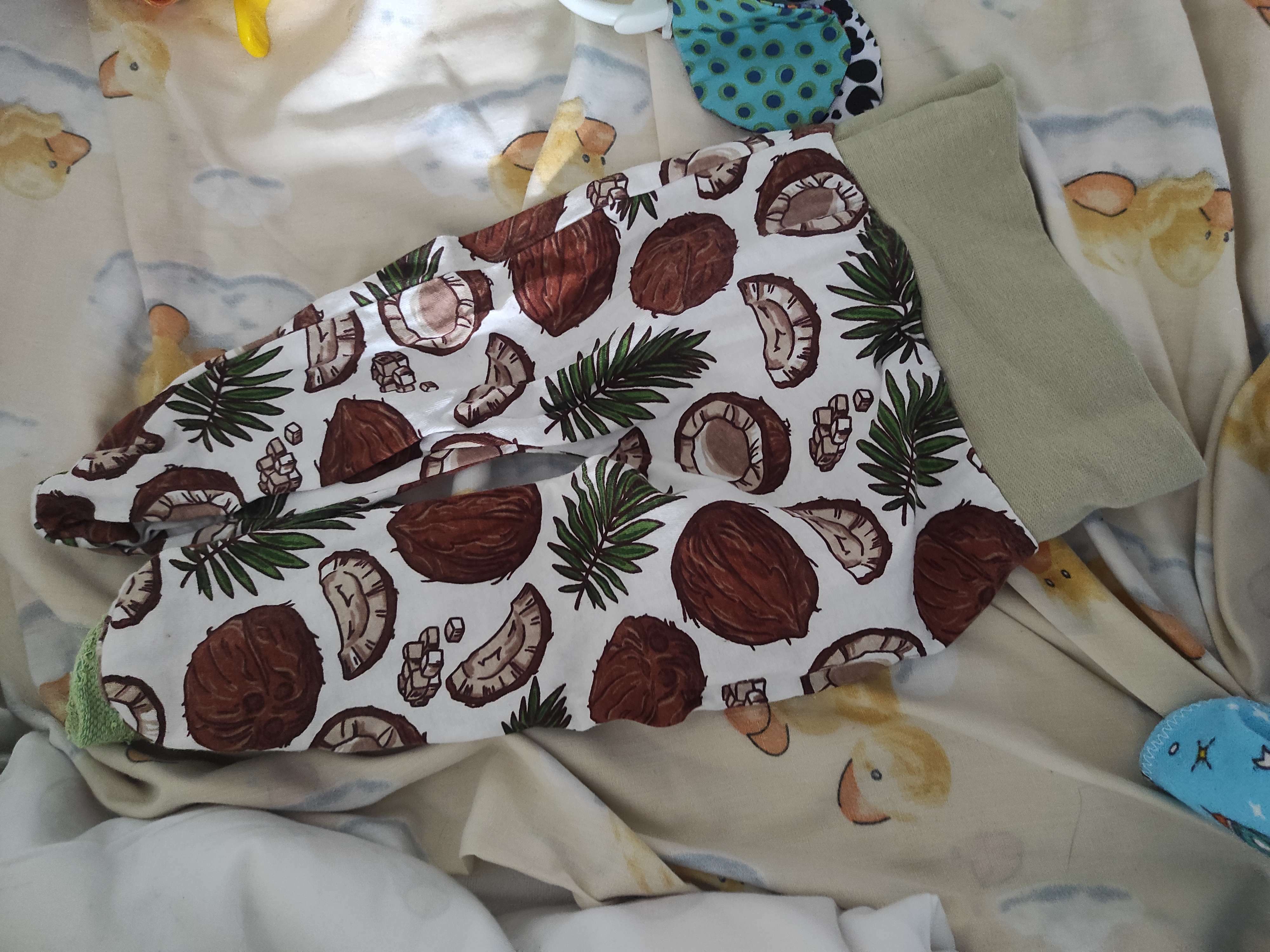Фотография покупателя товара Ползунки детские, цвет белый/кокос, рост 62 см - Фото 2