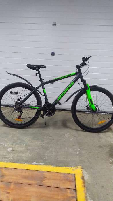 Фотография покупателя товара Велосипед 26" Progress Advance Pro RUS, цвет черный/зеленый, размер рамы 17"