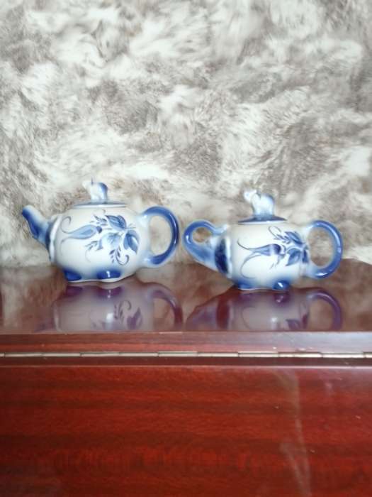 Фотография покупателя товара Чайный набор "Слоник", роспись, 2 предмета: чайник 0.7, сахарница 0.2 л - Фото 1