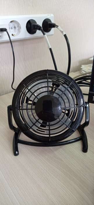 Фотография покупателя товара Вентилятор Luazon LOF-06, настольный, 2.5 Вт, 12 см, пластик, черный