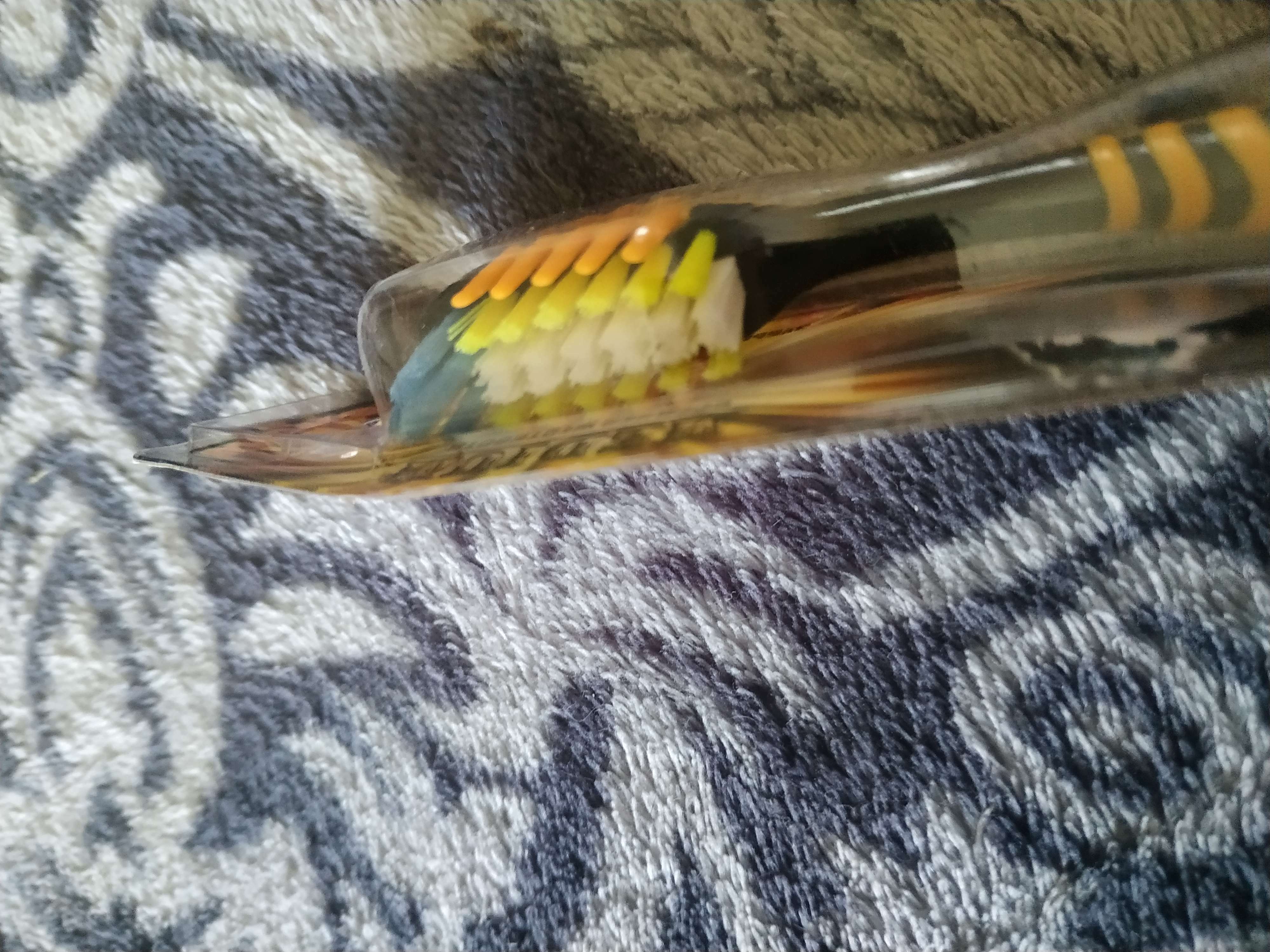 Фотография покупателя товара Зубная щётка, двухкомпонентная ручка с резиновыми вставками, средняя жёсткость, микс