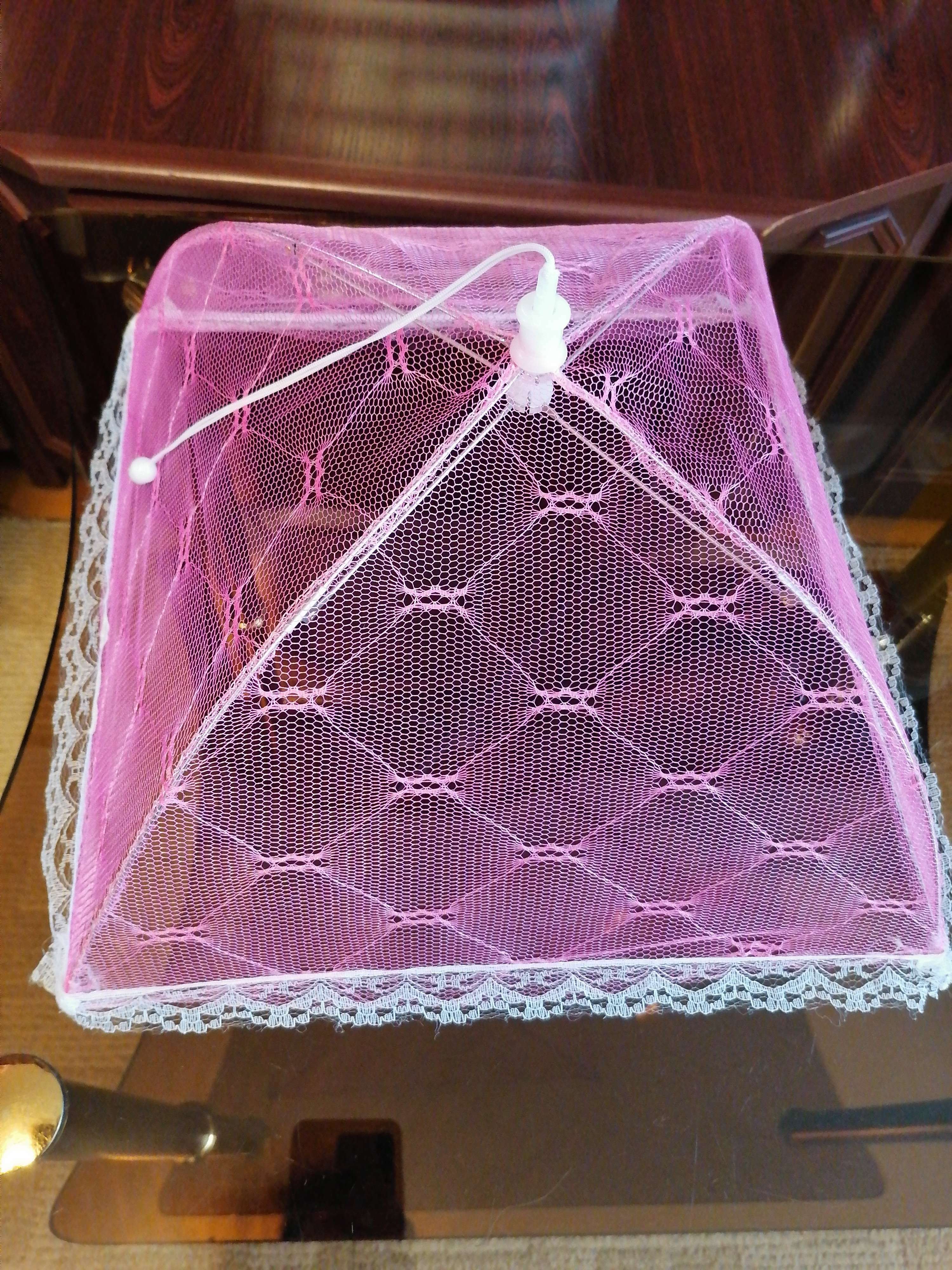 Фотография покупателя товара Сетка для продуктов защитная «Квадрат», 50×50 см, цвет МИКС - Фото 1