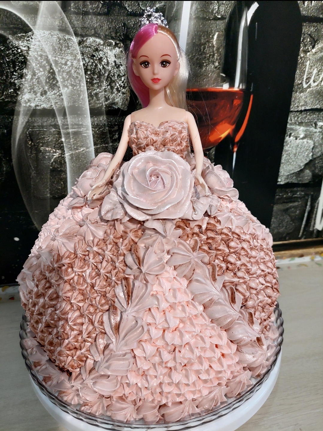 Фотография покупателя товара Кукла для торта «Глория», 18,5×6×3,5 см, длина держателя куклы 6,5 см