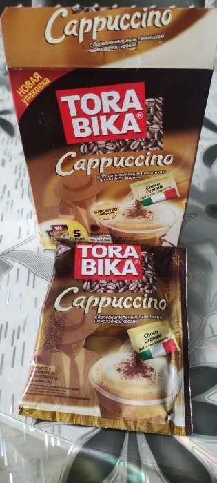 Фотография покупателя товара Быстрорастворимый капучино ToraBika с шоколадной крошкой  (25 г х 5шт)