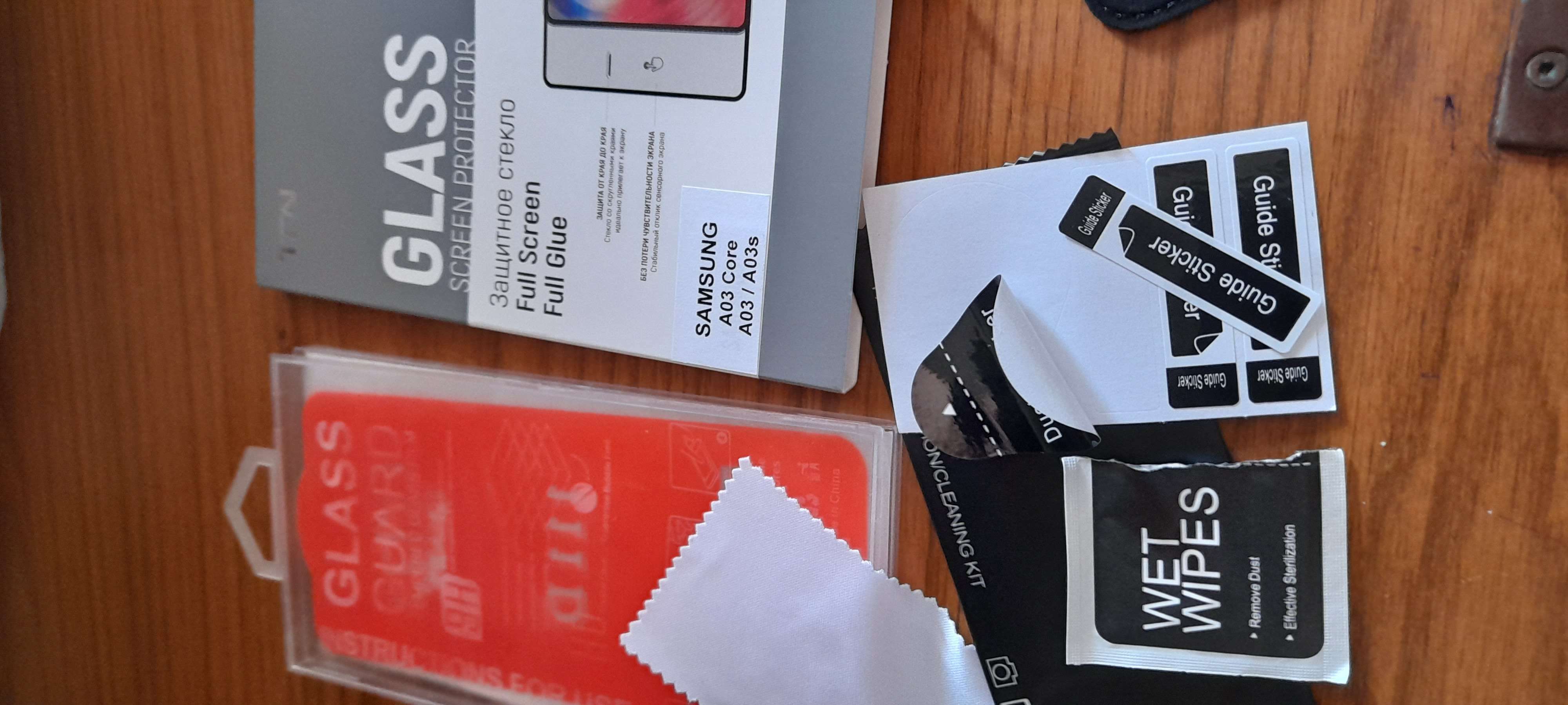 Фотография покупателя товара Защитное стекло 2.5D TFN для Samsung A03s, полный клей, чёрная рамка - Фото 1