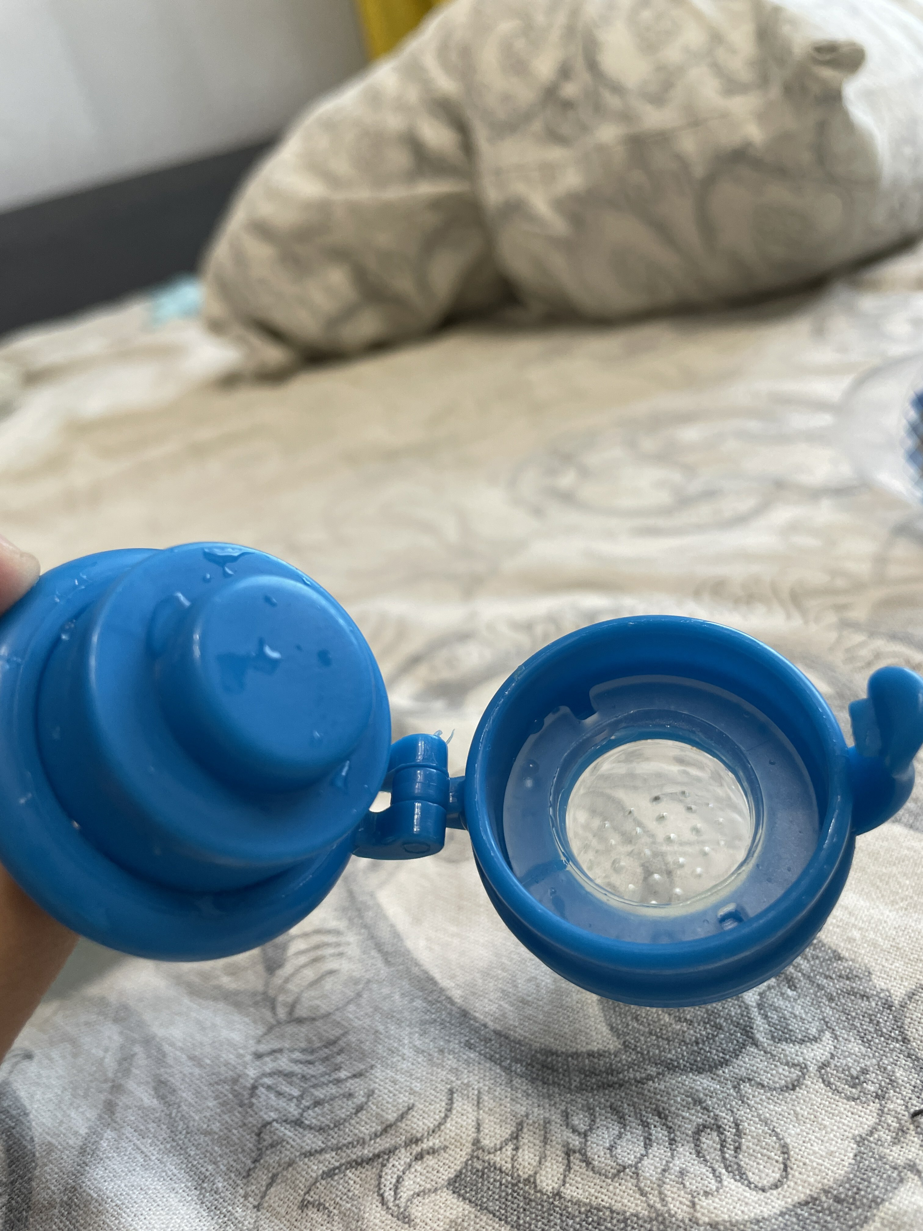 Фотография покупателя товара Ниблер «Малыш» с силиконовой сеточкой, цвет синий - Фото 3