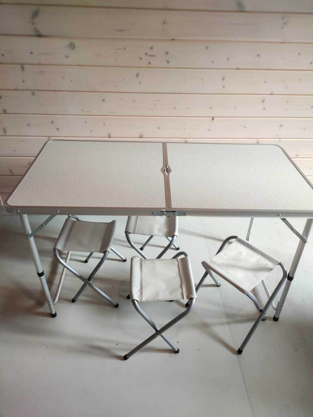 Фотография покупателя товара Набор туристической мебели Maclay, складной: стол, 4 стула - Фото 9