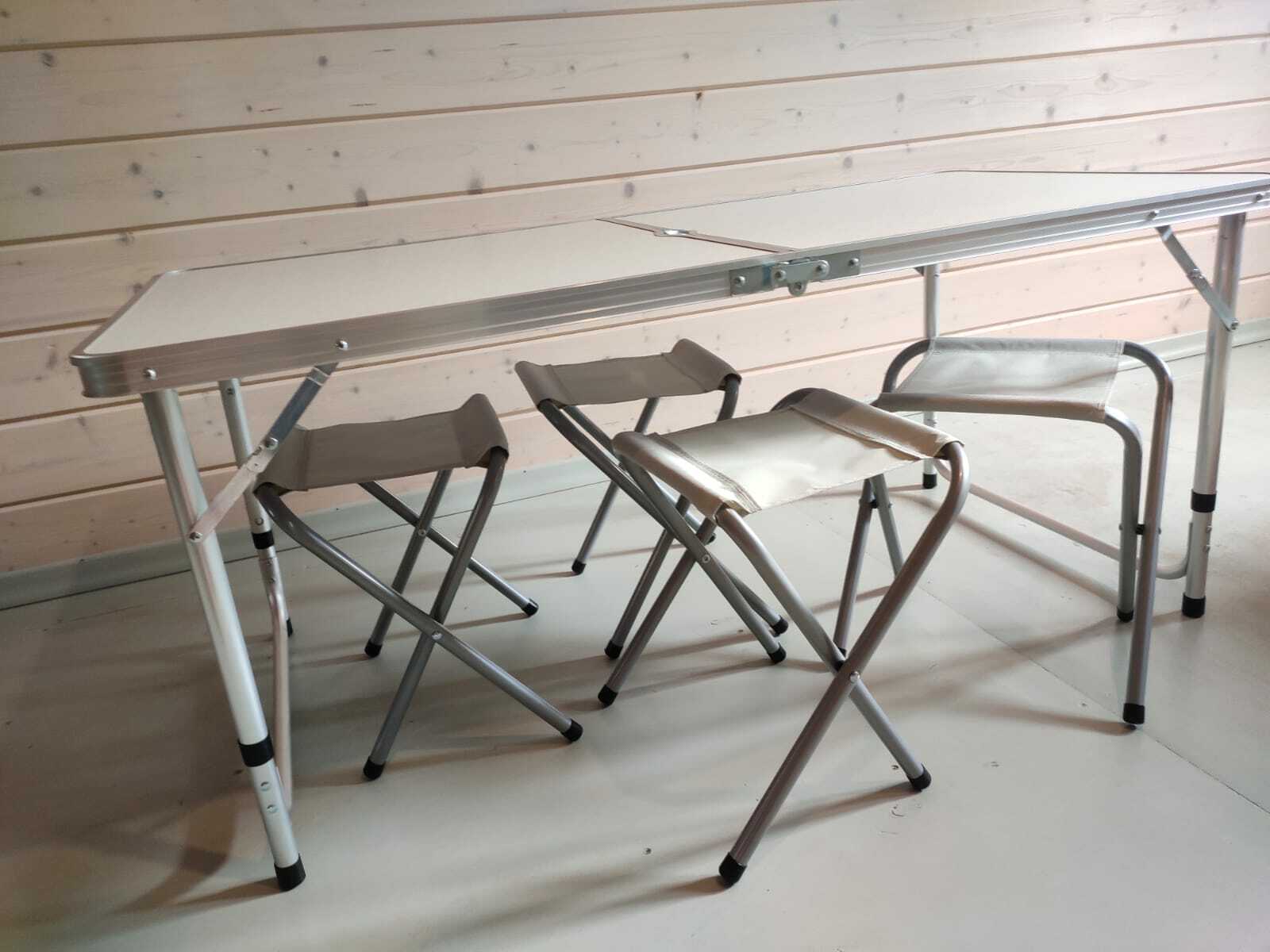 Фотография покупателя товара Набор туристической мебели Maclay, складной: стол, 4 стула - Фото 6