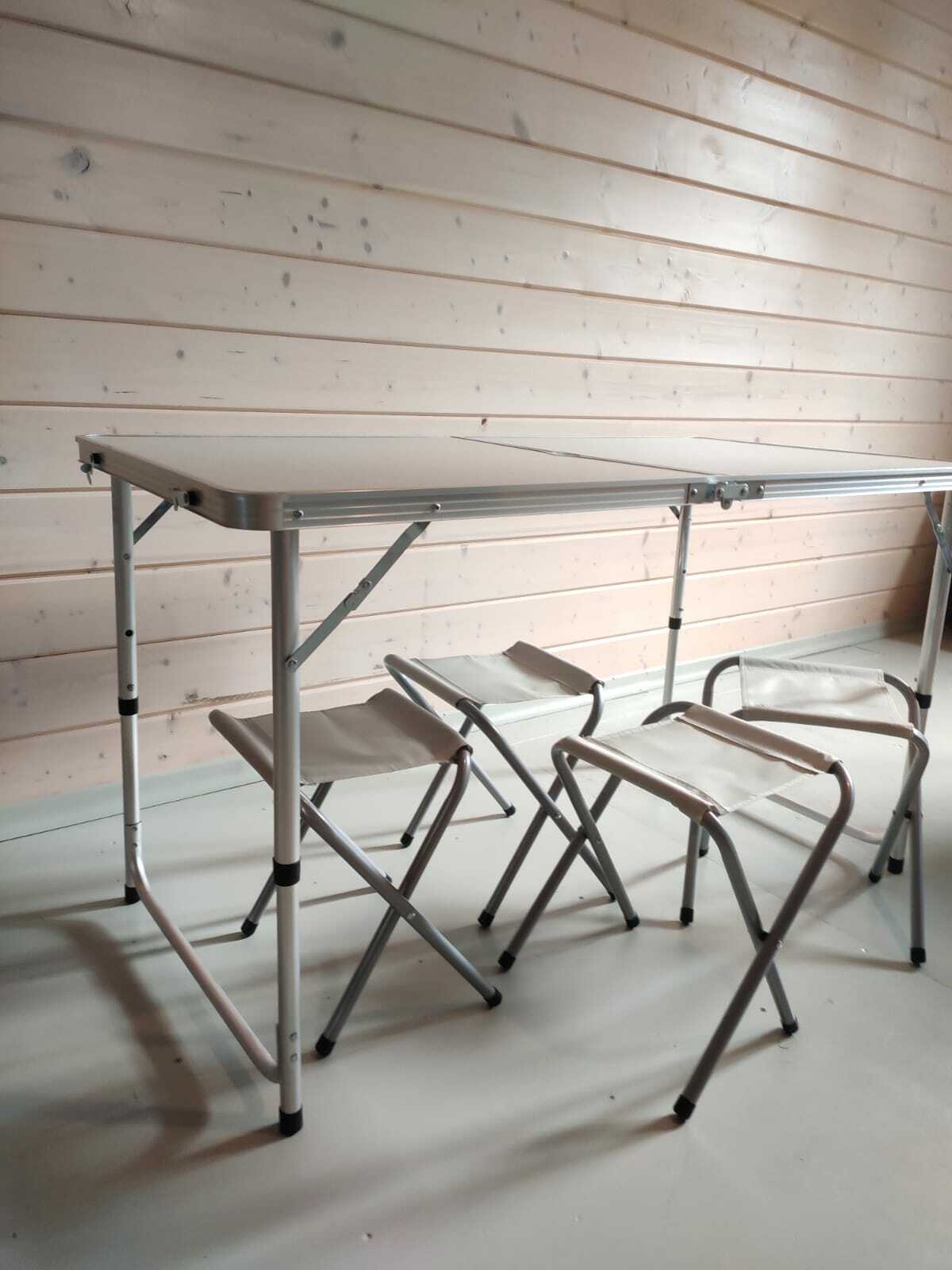 Фотография покупателя товара Набор туристической мебели Maclay, складной: стол, 4 стула - Фото 2
