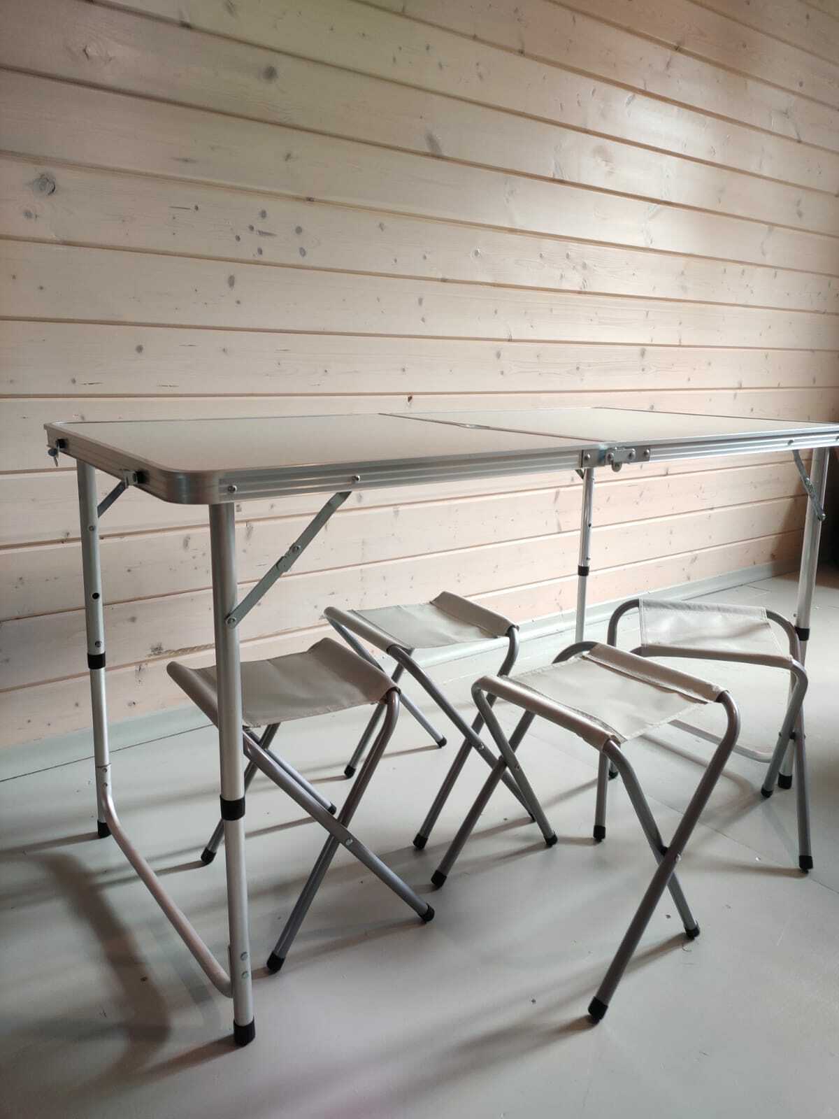 Фотография покупателя товара Набор туристической мебели Maclay, складной: стол, 4 стула - Фото 1