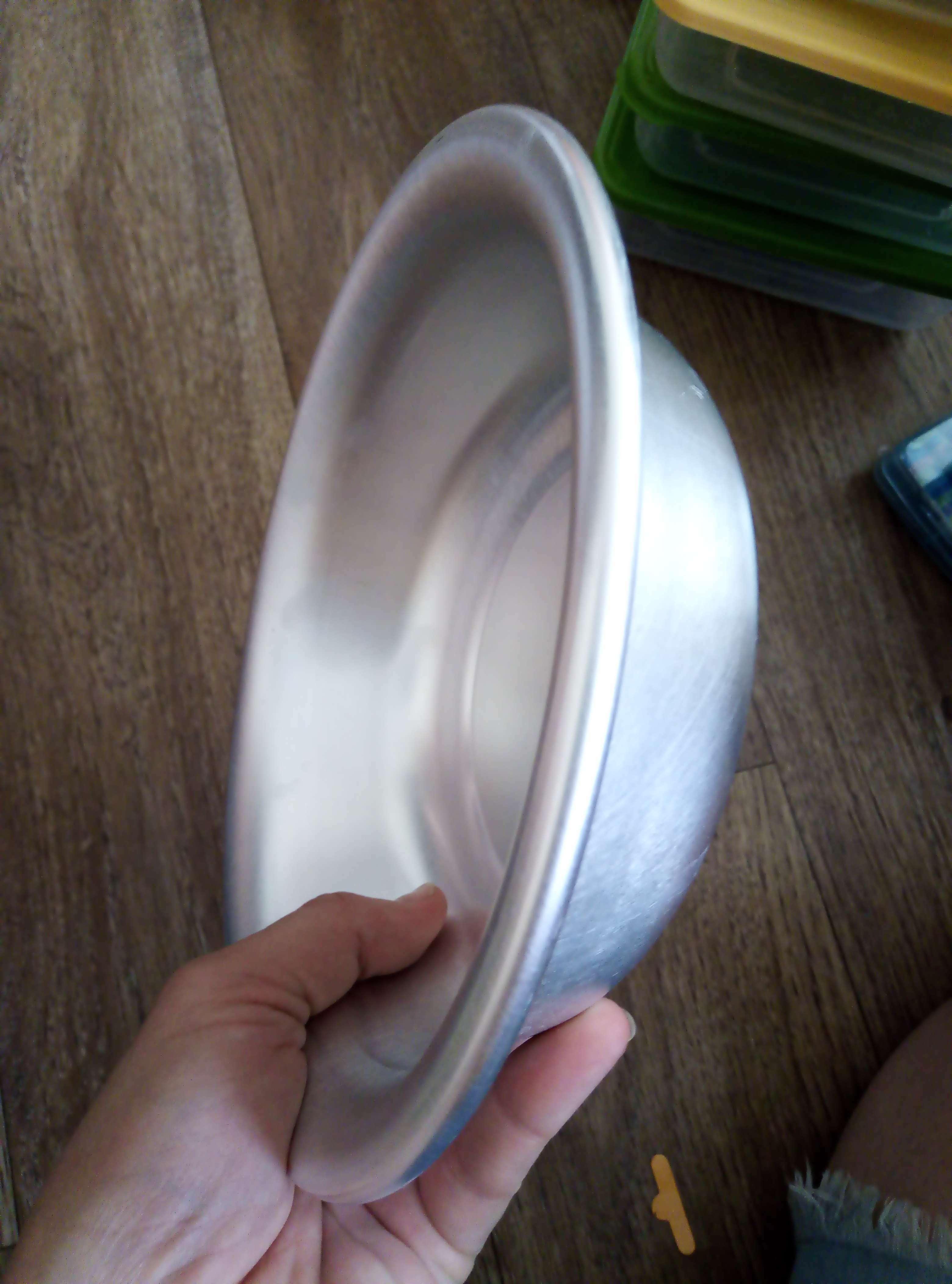 Фотография покупателя товара Миска круглая из алюминия, 1 л, d=20 см - Фото 1