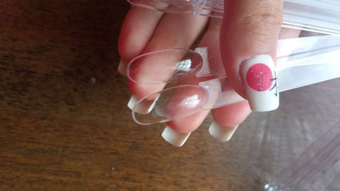 Фотография покупателя товара Палитра для лаков на кольце, 50 ногтей, форма овал, цвет слоновая кость - Фото 12