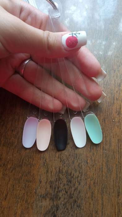 Фотография покупателя товара Палитра для лаков на кольце, 50 ногтей, форма овал, цвет прозрачный