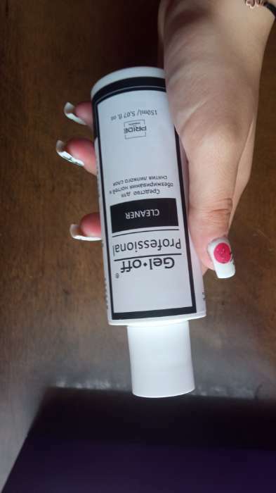 Фотография покупателя товара Средство для обезжиривания ногтей и снятия липкого слоя Gel-off Cleaner Professional, 150 мл