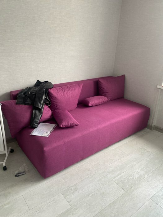 Фотография покупателя товара Диван-кровать «Лайн», обивка «папермон фиолетовый» - Фото 3