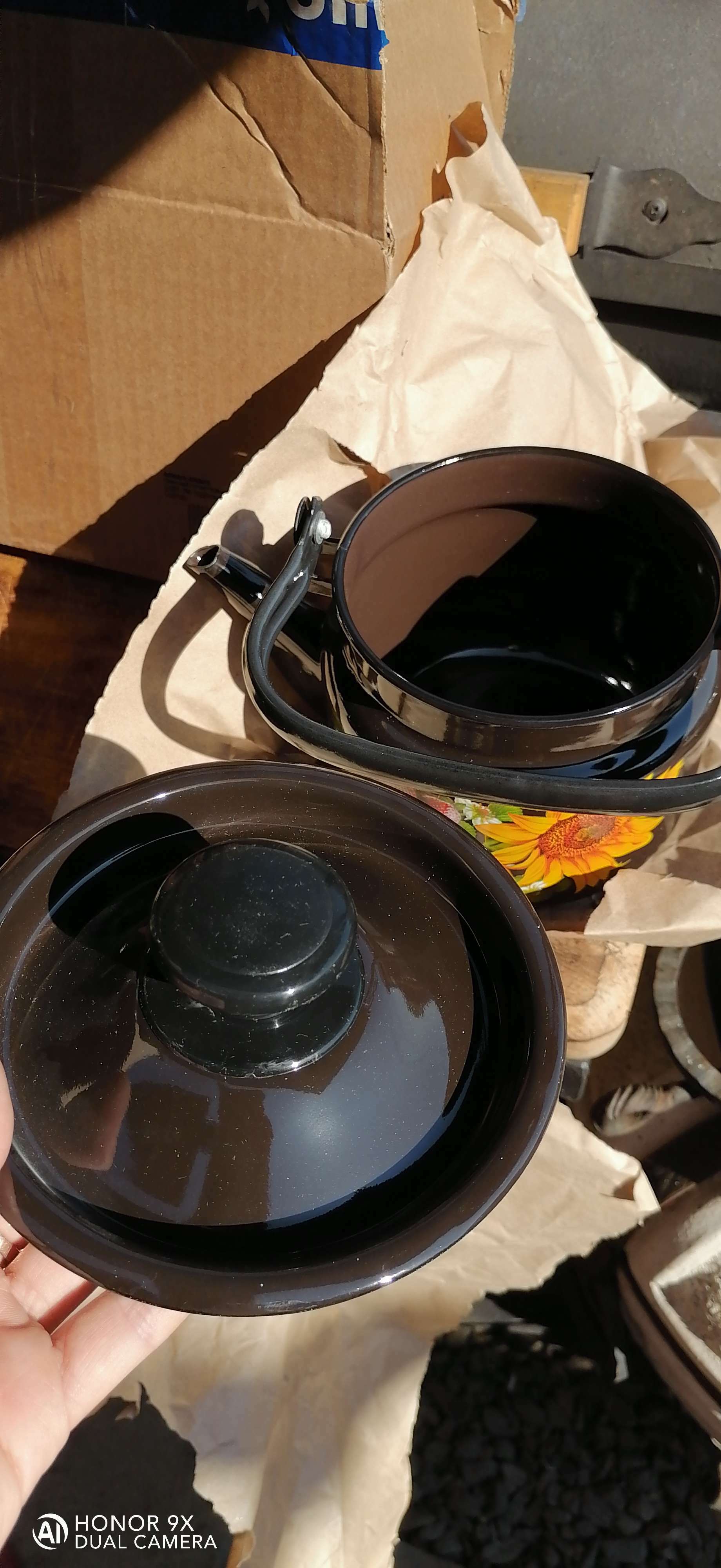 Фотография покупателя товара Чайник цилиндрический, 2 л, индукция, деколь МИКС, цвет коричневый