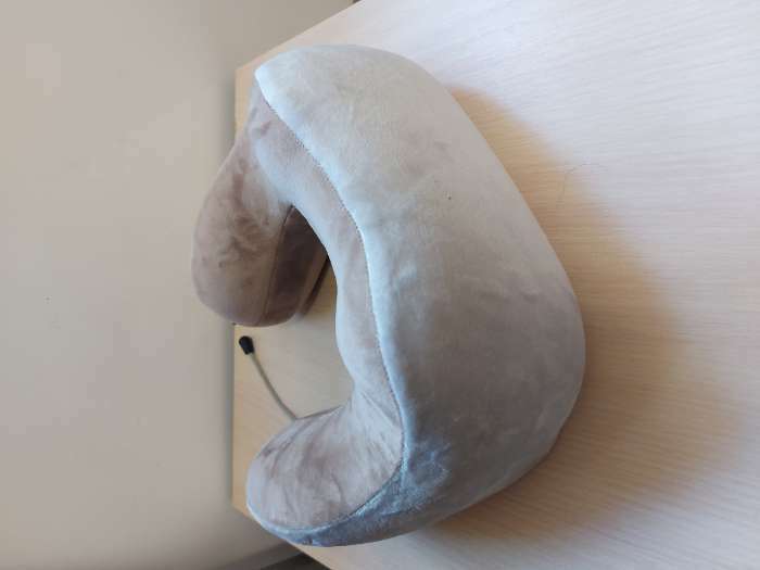 Фотография покупателя товара Массажная подушка Luazon LEM-06, 3.7 Вт, 2 вида массажа, ИК-подогрев, АКБ, коричневая