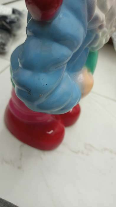 Фотография покупателя товара Садовая фигура "Гном с кроликом", разноцветная, 38 см, микс