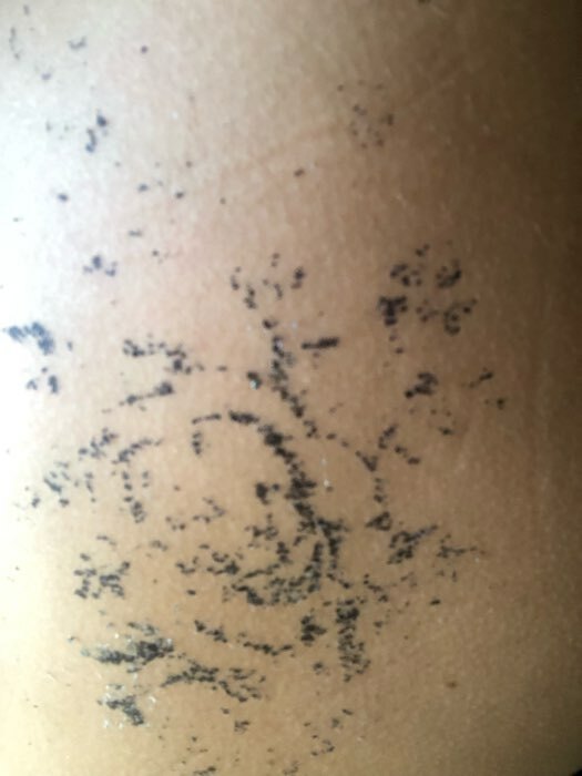 Фотография покупателя товара Переводная тату на тело чёрная «Розы с тенями», 21×15 см - Фото 1