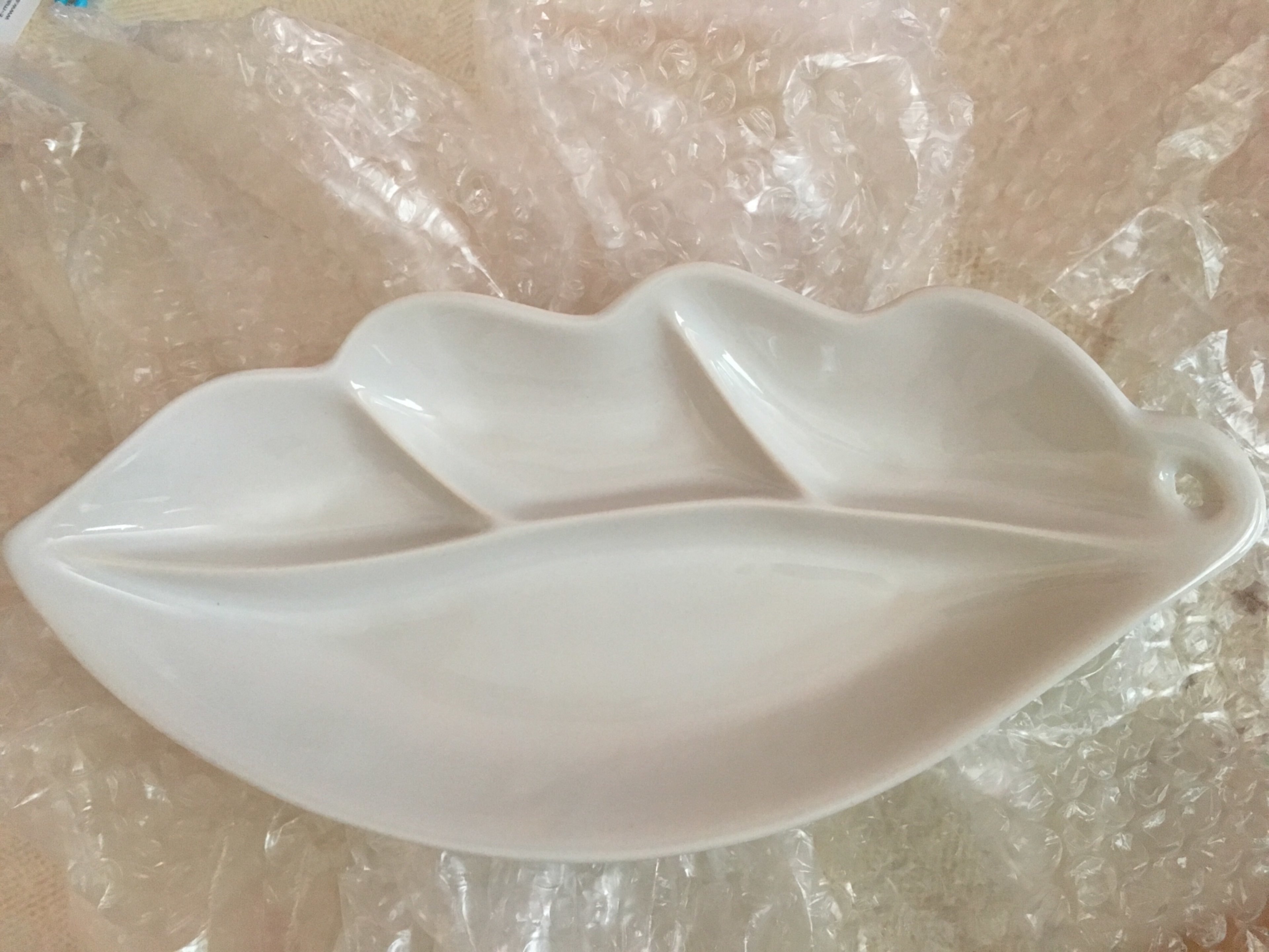 Фотография покупателя товара Менажница "Листопад" белая с деколью, 28,5 см, микс - Фото 4