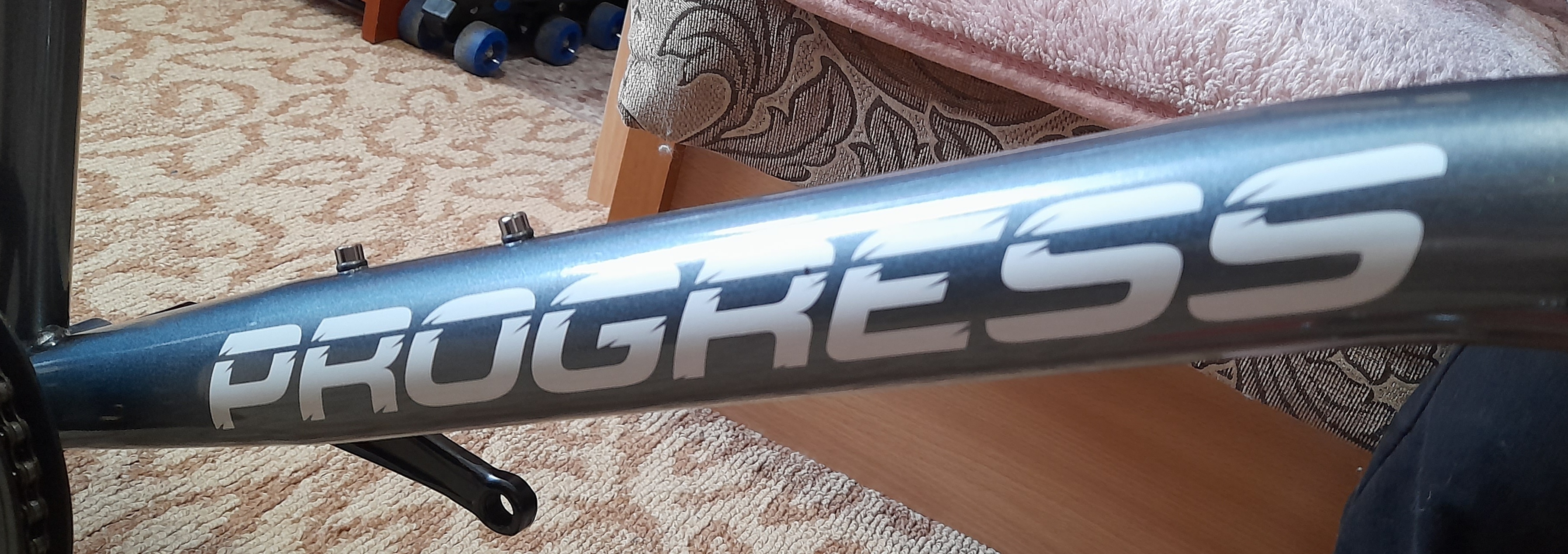 Фотография покупателя товара Велосипед 24" Progress Highway RUS, цвет графит/синий, размер 15" - Фото 4