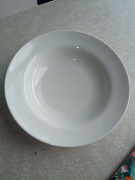 Фотография покупателя товара Тарелка фарфоровая глубокая «Идиллия», 500 мл, d=24 см, белая