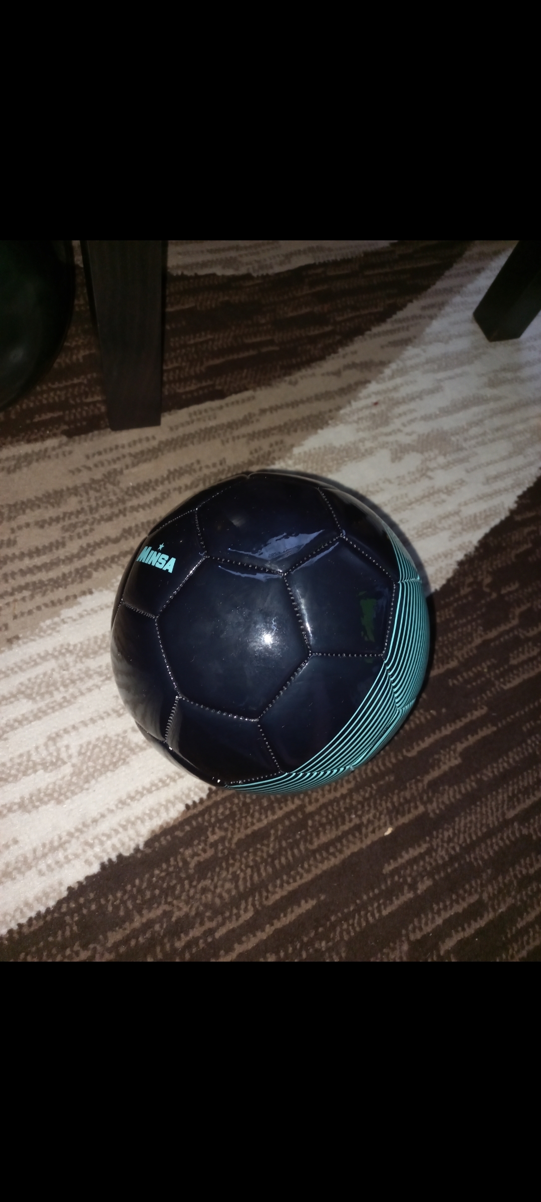 Фотография покупателя товара Мяч футбольный MINSA, PU, машинная сшивка, 32 панели, р. 5