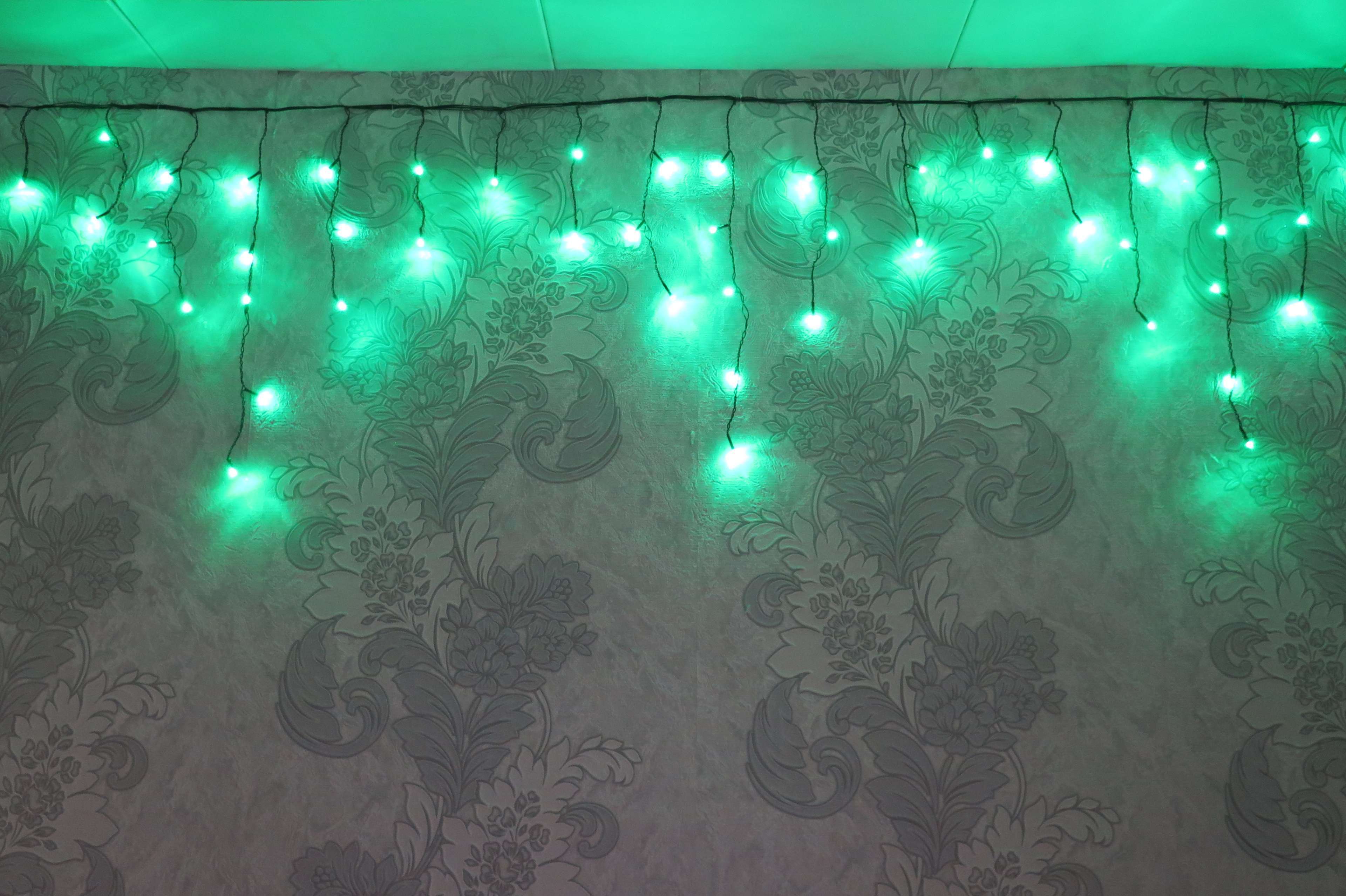 Фотография покупателя товара Гирлянда «Бахрома» 1.8 × 0.5 м, IP20, прозрачная нить, 48 LED, свечение жёлтое, 8 режимов, 220 В - Фото 51