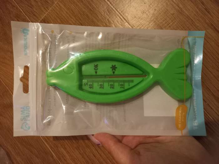 Фотография покупателя товара Термометр для ванной «Рыбка», цвет жёлтый - Фото 4