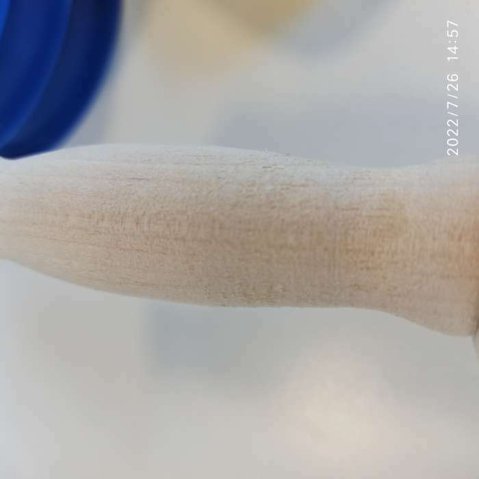 Фотография покупателя товара Скалка с фигурными ручками 45×4 см, берёза - Фото 5