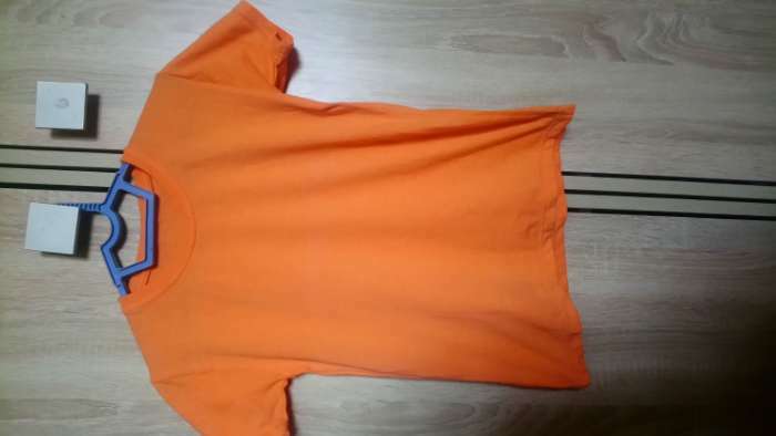 Фотография покупателя товара Футболка детская, цвет оранжевый, рост 116 см - Фото 2