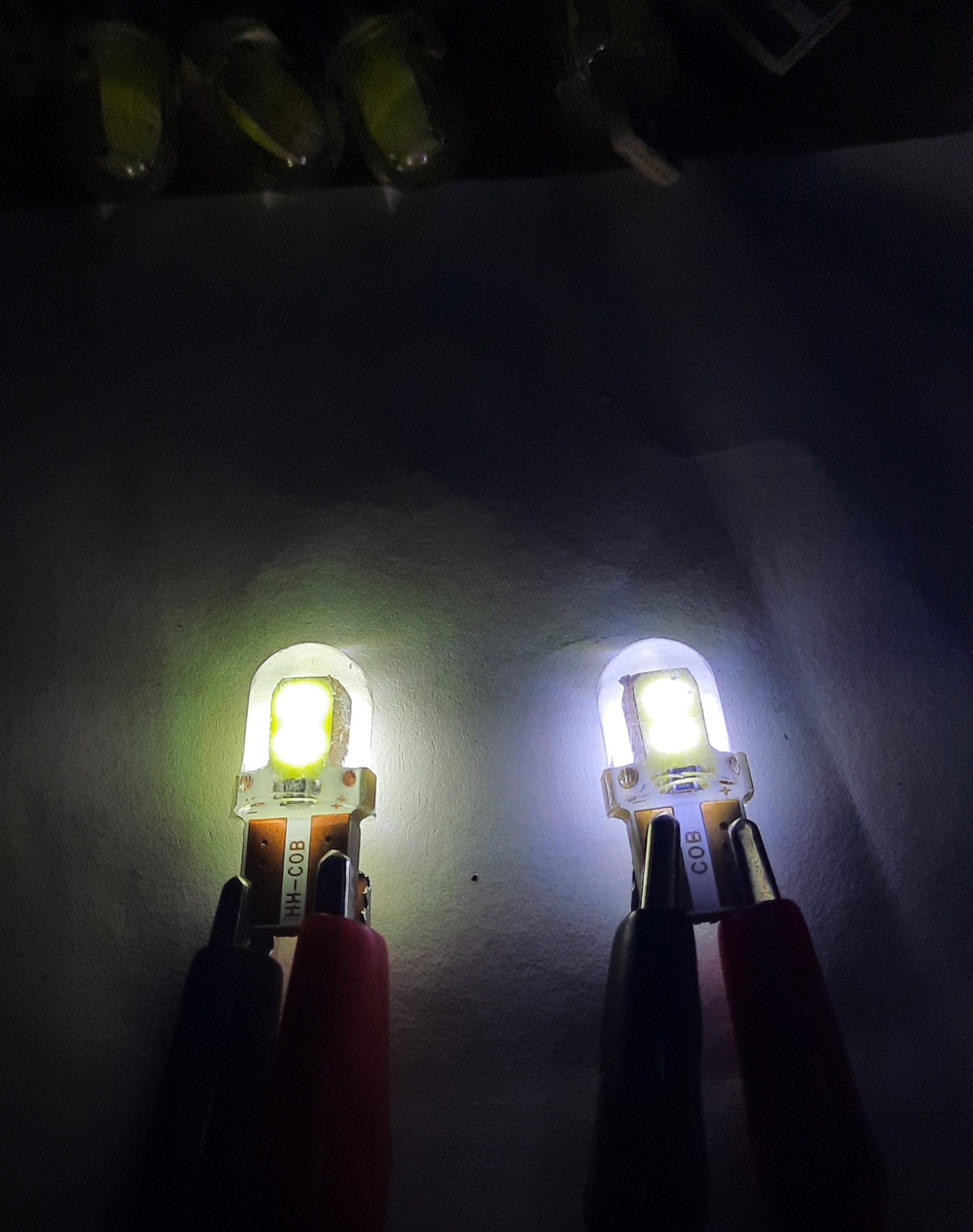 Фотография покупателя товара Автолампа светодиодная Cartage T10 W5W, 12 В, 2 COB, 1 Вт, свет белый