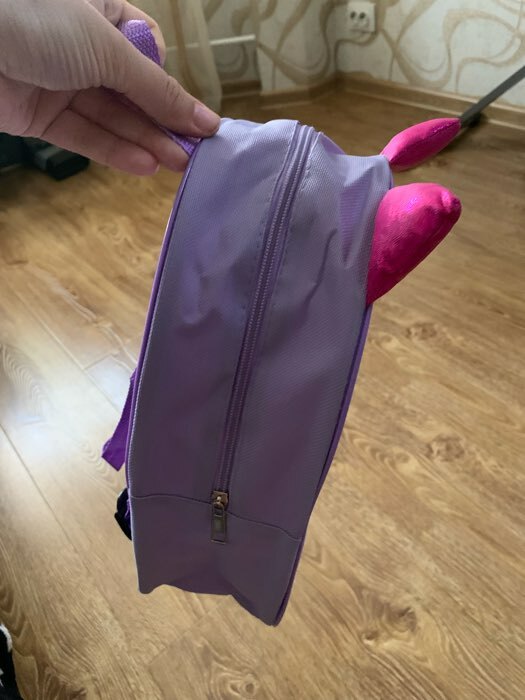 Фотография покупателя товара Рюкзак детский для девочки «Кошечка», 30×25 см - Фото 2