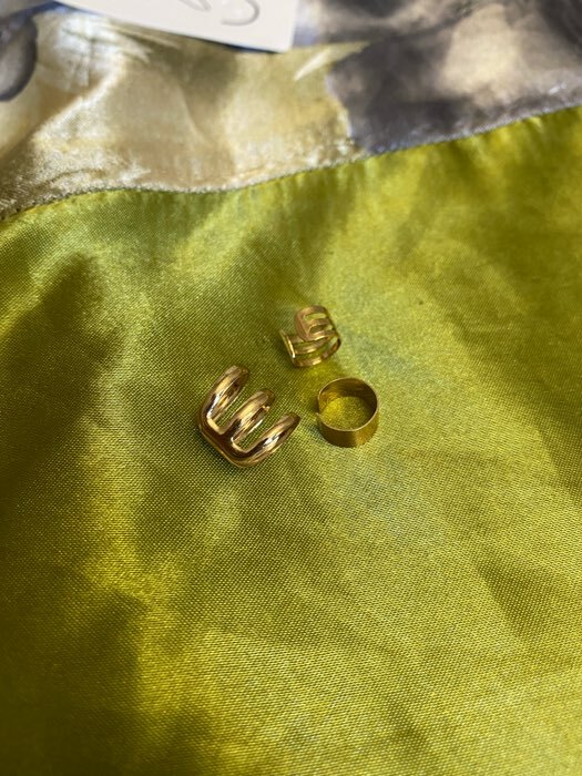 Фотография покупателя товара Серьги «Каффы» набор 3 шт., классика, цвет золото - Фото 1