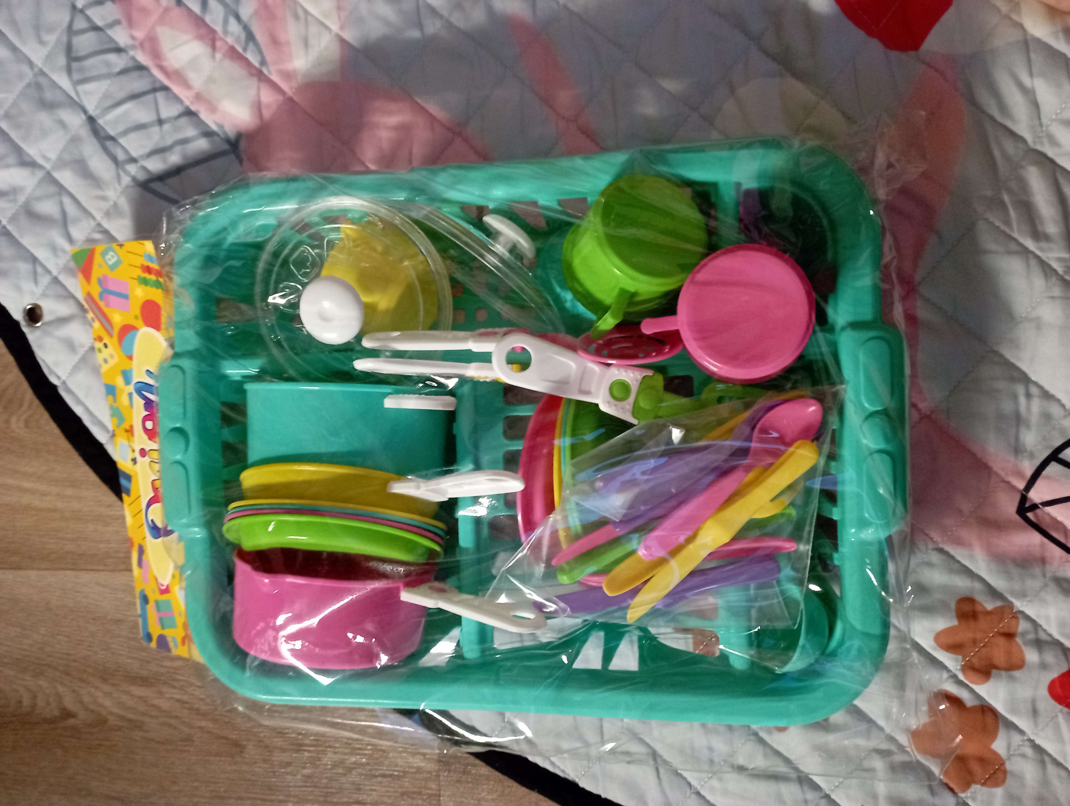 Фотография покупателя товара Набор посуды «Ириска 5», цвета МИКС - Фото 1