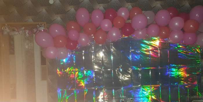 Фотография покупателя товара Гирлянда из фольгированных шаров 38" «Единороги», 105 см - Фото 2