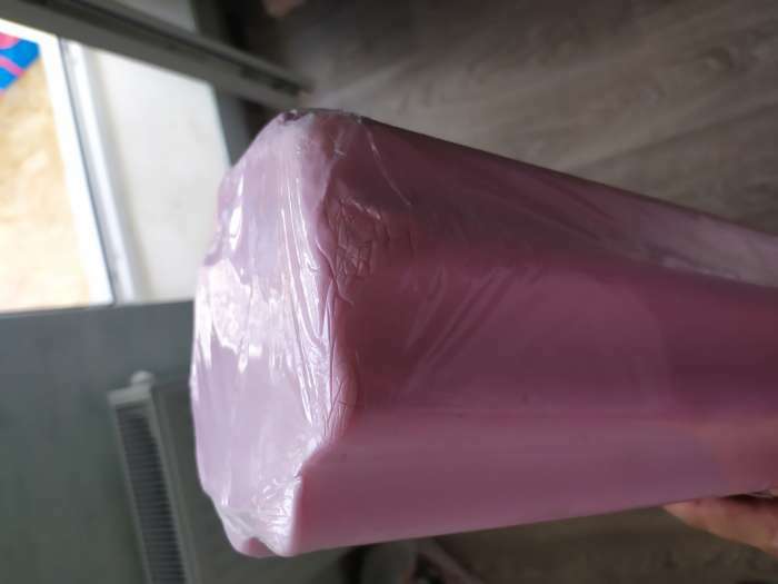 Фотография покупателя товара Роллер для йоги, массажный 45 х15 см, цвет розовый - Фото 3