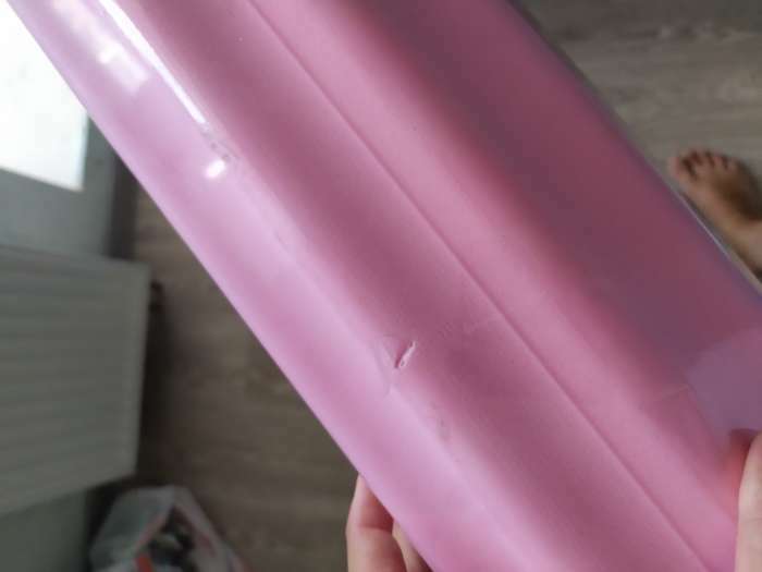Фотография покупателя товара Роллер для йоги, массажный 45 х15 см, цвет розовый - Фото 2