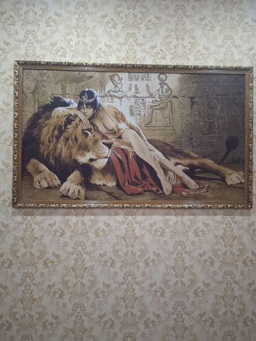Фотография покупателя товара Гобеленовая картина "Клеопатра" 133х78 см - Фото 2