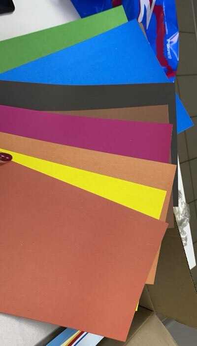 Фотография покупателя товара Картон цветной немелованный, двусторонний, А4 8 л., 8 цв., PAW PATROL, 220г/м2 - Фото 2