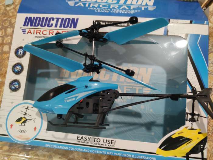 Фотография покупателя товара Вертолет «Прогулочный», свет, USB, цвет синий