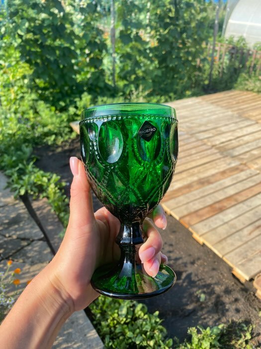 Фотография покупателя товара Набор бокалов из стекла Magistro «Варьете», 320 мл, 2 шт, цвет зелёный - Фото 8