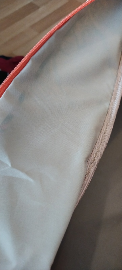 Фотография покупателя товара Сумка дорожная на молнии, наружный карман, длинный ремень, цвет оранжевый/разноцветный