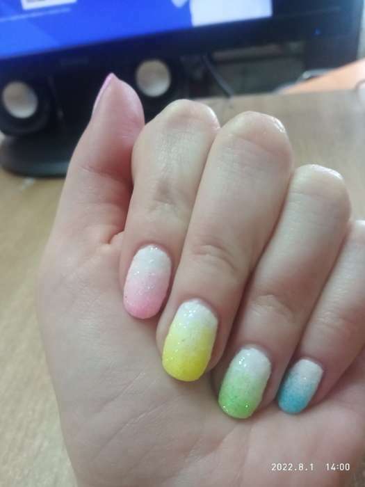 Фотография покупателя товара Набор мелких блёсток для декора ногтей «Мечтай, сияй!», 3 цвета - Фото 1