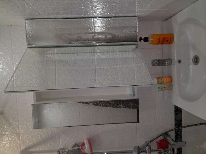 Фотография покупателя товара Зеркало шкаф для ванной комнаты Домино Оскар 70 Идеал, левый/правый - Фото 1