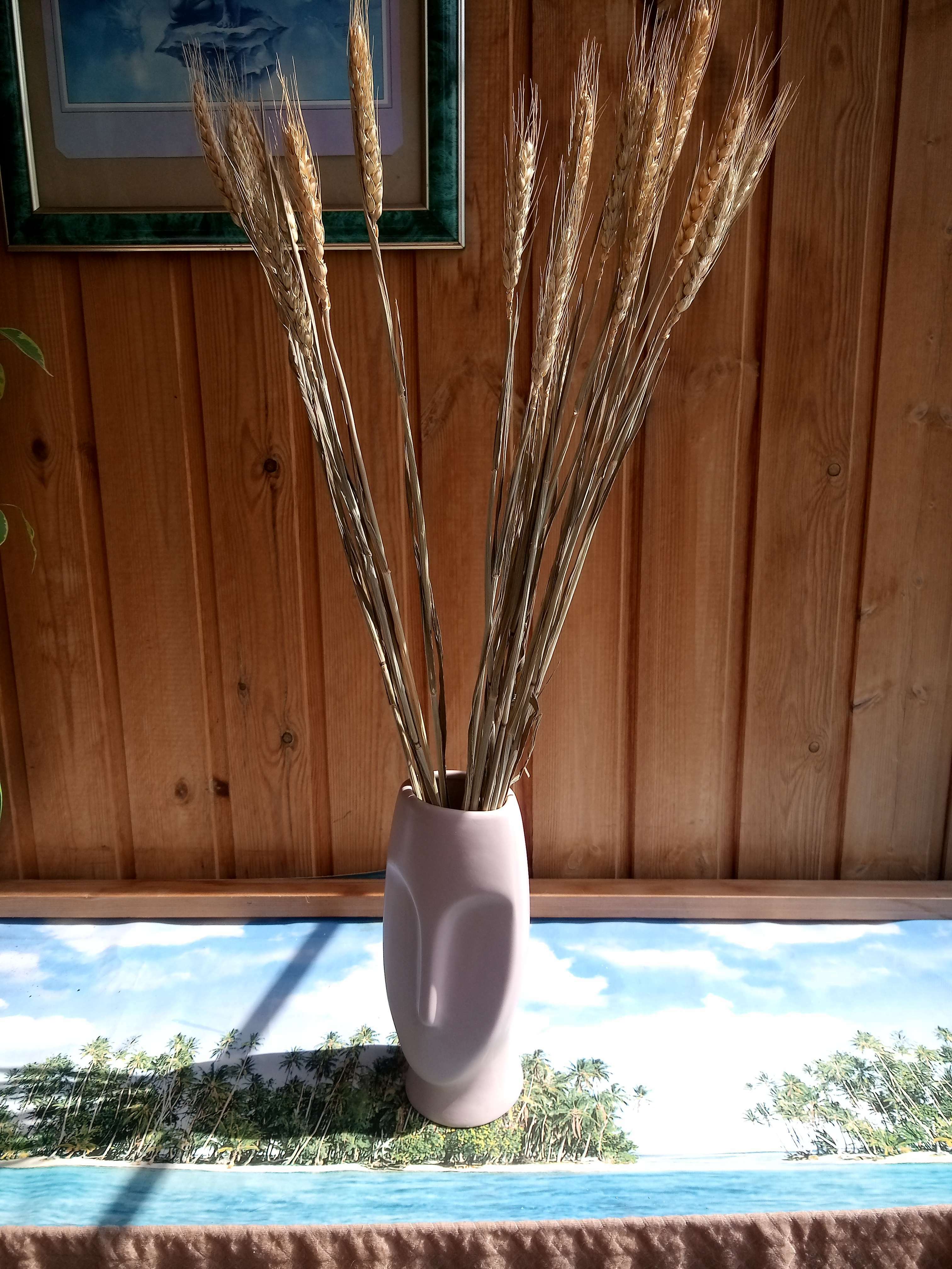 Фотография покупателя товара Декор сухоцвет "Пшеница" (набор 10 шт) 60 см, бежевый - Фото 7