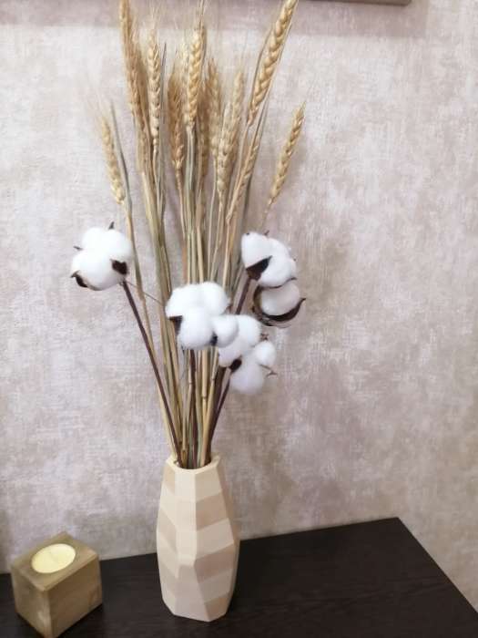 Фотография покупателя товара Декор сухоцвет "Хлопок" d-5 см, 30 см, белый - Фото 24