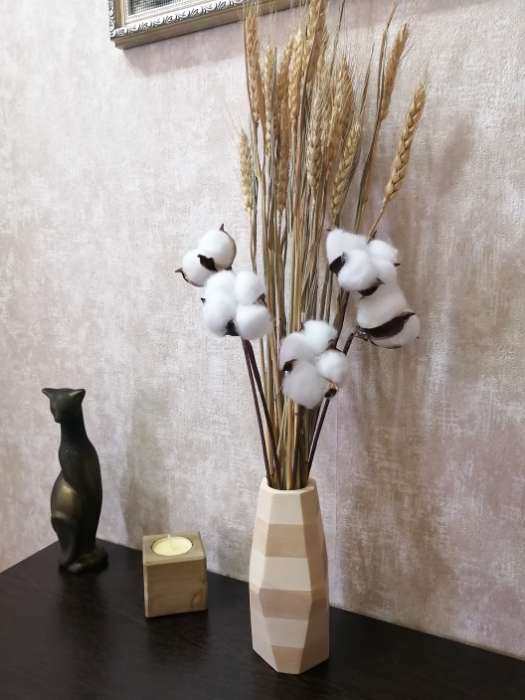 Фотография покупателя товара Декор сухоцвет "Хлопок" d-5 см, 30 см, белый - Фото 22